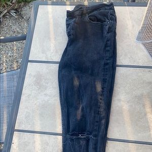 Black Cut Jeans